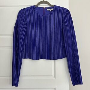Tibi plisse pleated blouse